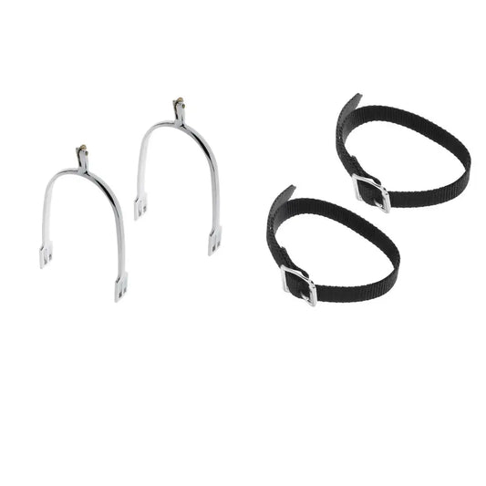 Mens Horse Riding  Spur With Spur Straps Equestrian Equipment